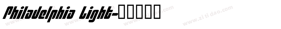 Philadelphia Light字体转换